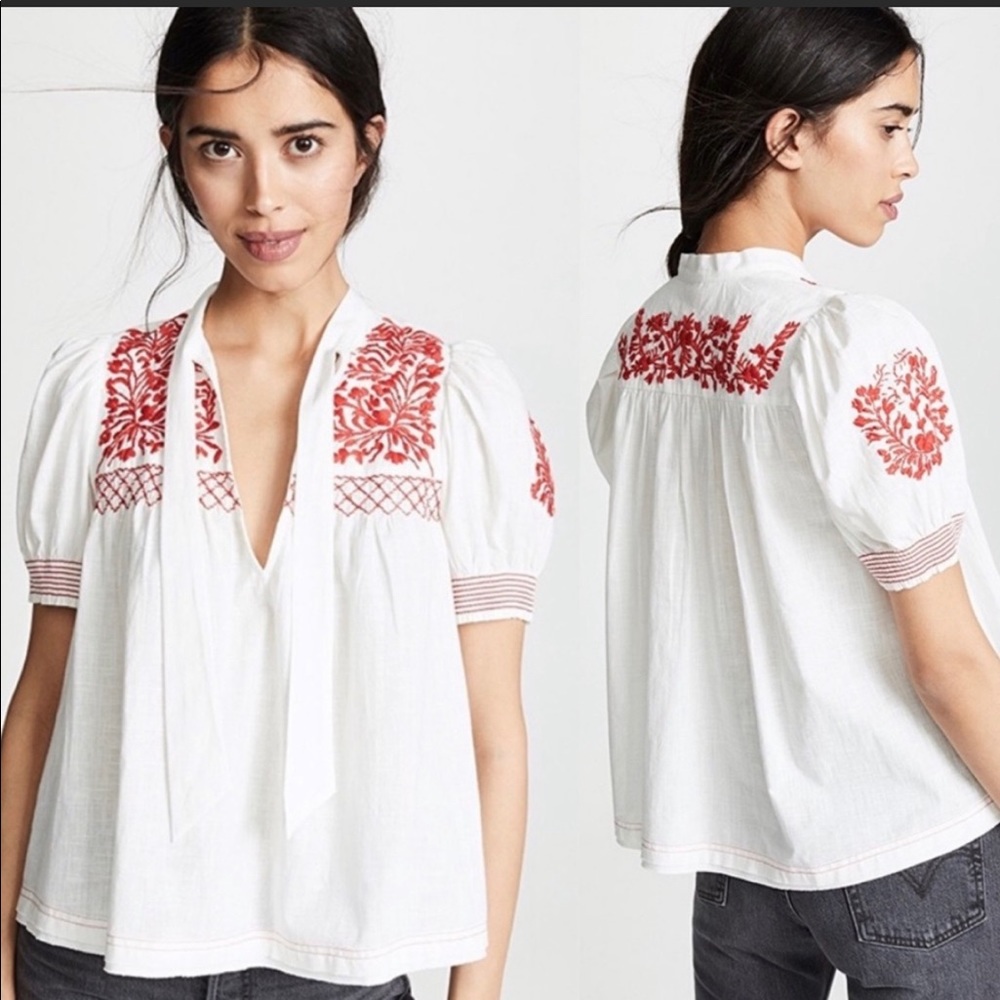 NWT Free People Peasant Top